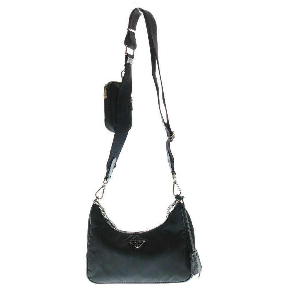 Prada Nylon Edition Re RED Shoulder Handbag Black Bag - Picture 2 of 6